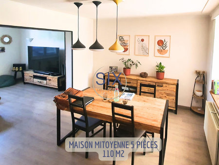 maison 5 pièces 110 m2 avec jardin