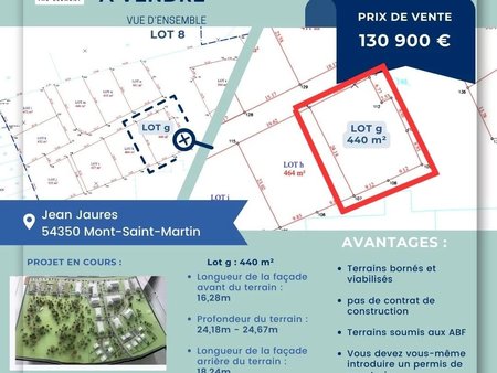 the element - lot 8 - n° g - terrain nu constructible