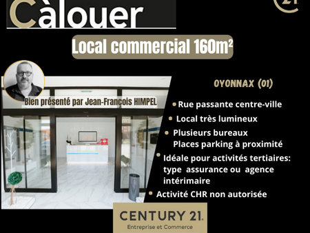 location de local commercial de 160 m² à oyonnax - 01100
