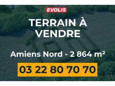 terrain en vente de 2 864 m² à poulainville - 80260