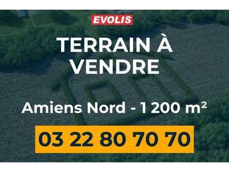 terrain en vente de 1 200 m² à poulainville - 80260