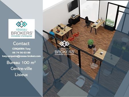 bureaux 100 m² lisieux