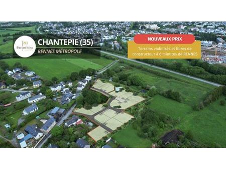 terrain 405 m² chantepie