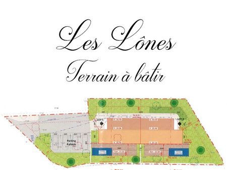 vente terrain 666 m²