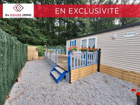 mobilhom chalet avec terrain privé