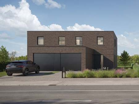 twee moderne halfopen nieuwbouwwoningen in overmere  berlare  met uniek verzicht à overmer