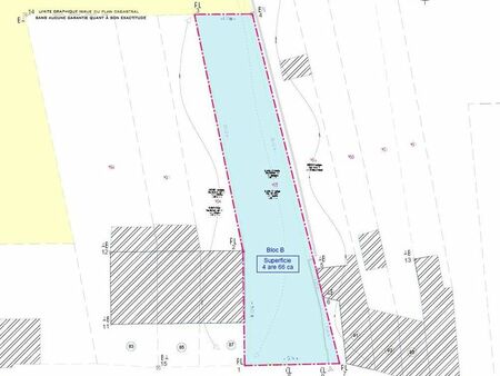 terrain à bâtir pour maison 3 façade proche du centre