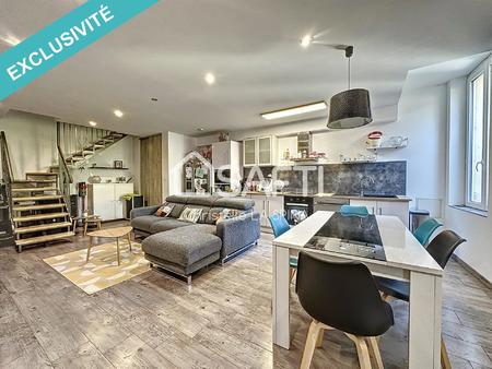 magnifique duplex entierement renove avec jardin