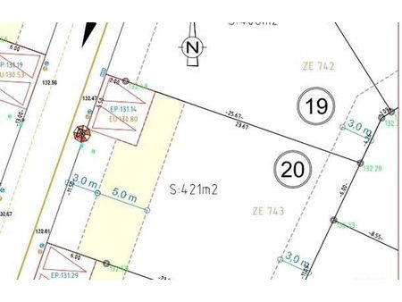 vente terrain à construire 421 m² nogent-le-roi (28210)