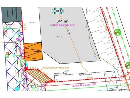 vente terrain à construire 641 m² saint-hilarion (78125)