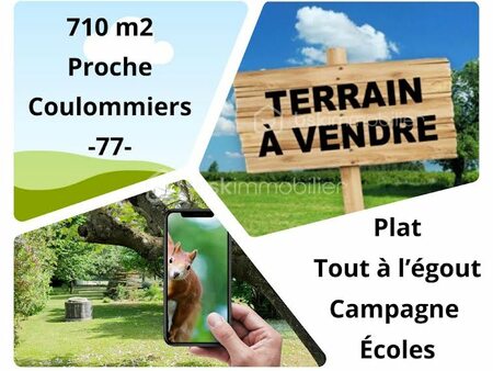 vente terrain 710 m²