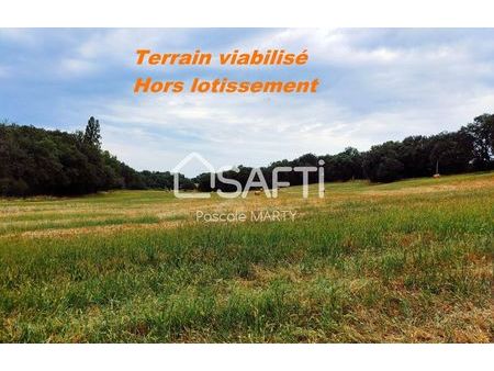 vente terrain 1018 m² montjoire (31380)