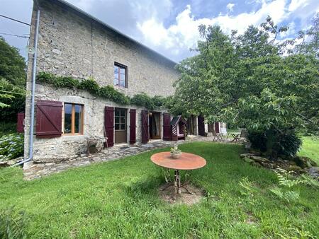 ensemble immobilier en pierre comprenant une maison  un gîte  grange et terrain. très...