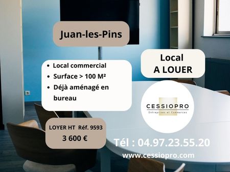 local commercial 108 m² juan les pins