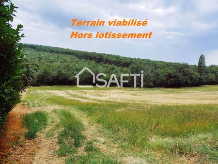 vente terrain 1165 m²