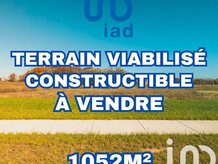 vente terrain à bâtir 1 052 m²