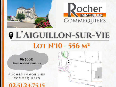 vente terrain à l'aiguillon-sur-vie (85220) : à vendre / 556m² l'aiguillon-sur-vie