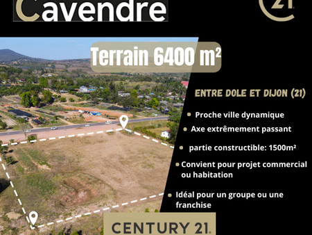 achat de terrain de 6 400 m² à auxonne - 21130