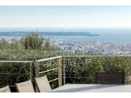 le cannet collines - villa provençale moderne en parfait état – vue mer panoramique à 180 