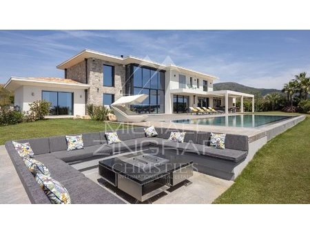 roquefort-les-pins - villa contemporaine neuve avec vue panoramique mer - 5 chambres - mzi