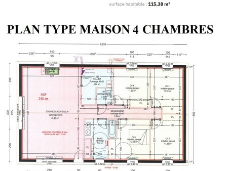 a louer maison 5 pièces 115 m² neuve