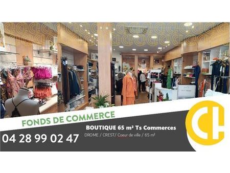 fonds de commerce prêt-à-porter 65 m²