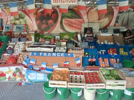 fond de commerce fruits et légumes