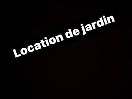 location de jardin