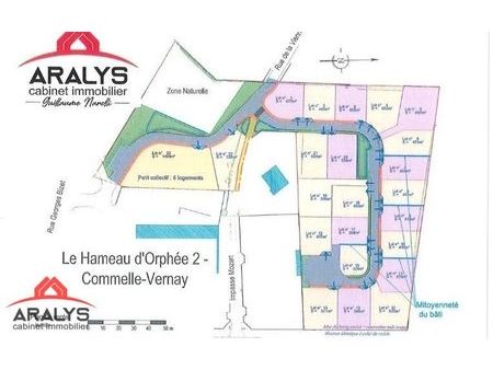 terrain 398 m² commelle vernay