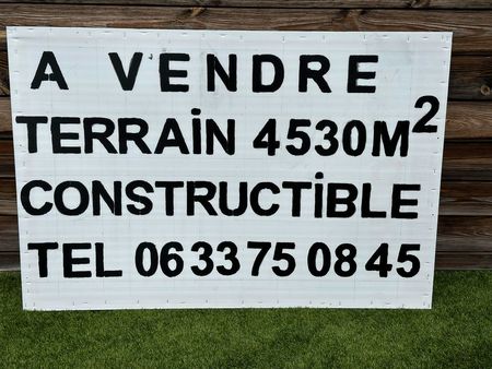 terrain 4530m² constructible