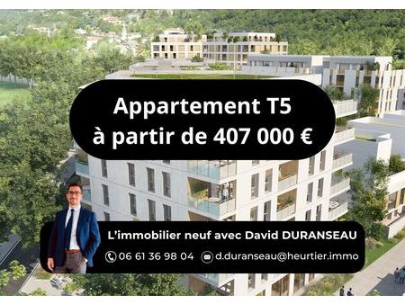 vente appartement 5 pièces 109m2 grenoble 38000 - 407000 € - surface privée