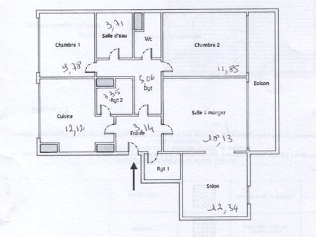 f4-chauffage compris-ascenseur-parking-acces de plein pied (mobilité réduite)