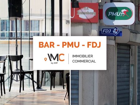 à vendre bar brasserie pmu 300 m² murs et fonds proche perpignan