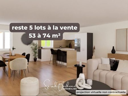 vente appartement 2 pièces 57 m²