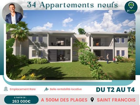 vente appartement 2 pièces 52.61 m²