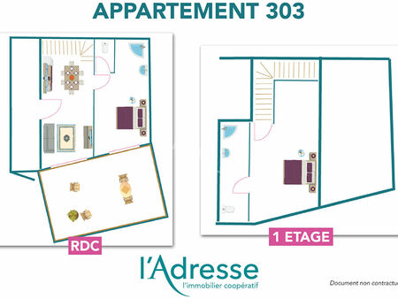 appartement challans 3 pièce(s) 67.16 m2