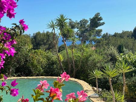 villa t5 contemporaine + t3 indépendant - splendide vue mer et nature - piscine et garage