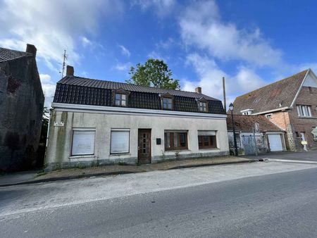 oost-cappel  exclu jcl immobilier  maison beaux potentiels avec jardin  garage  travaux im