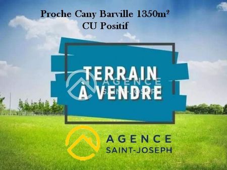 terrain 1350 m² cany barville