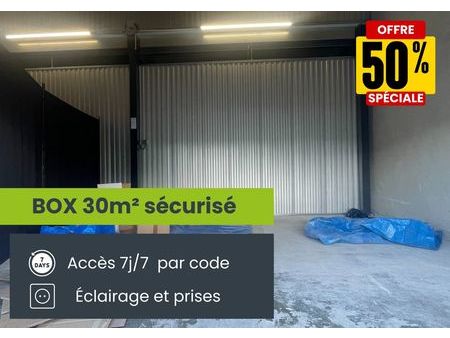 box sécurisé 30m2 accès direct