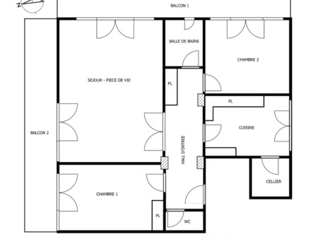 appartement 4 pièces - 95 m²