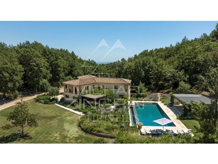 cannes back country - renovated property with fantastic panoramic views  chateauneuf grass