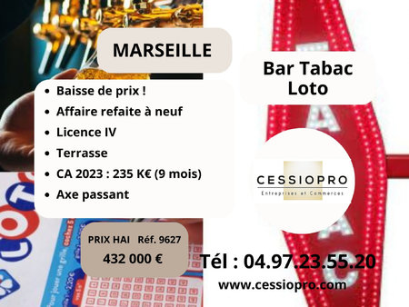 baisse de prix !! super bar tabac loto refait à neuf + terra