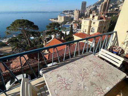 roquebrune bordering monaco/beausoleil: furnished one bedroom apartment for a student