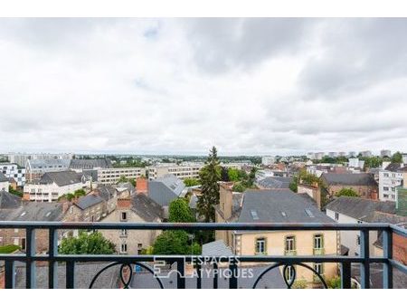 duplex de charme avec vue - rennes centre ville