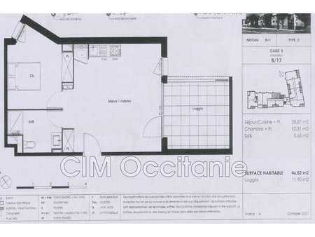 location appartement 2 pièce(s)