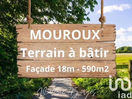 vente terrain à bâtir 590 m²