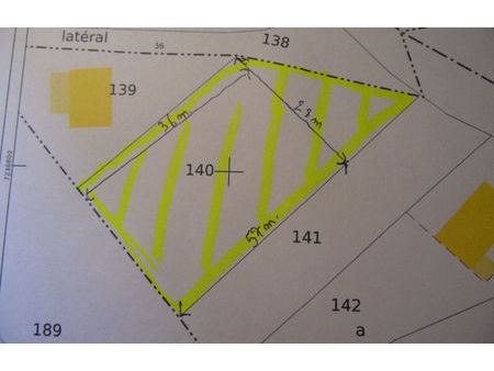 vente terrain 1400 m² remomeix (88100)