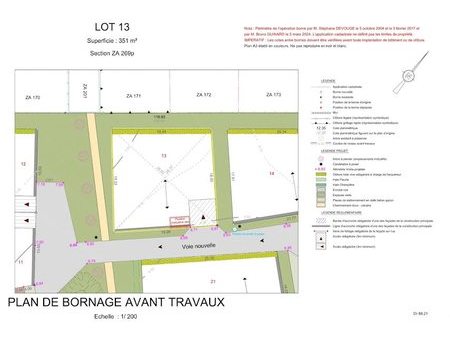 vente terrain 351 m²