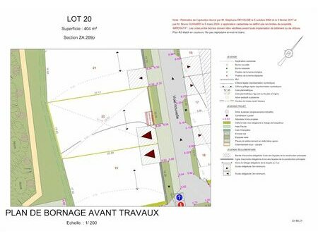 vente terrain 404 m²